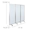 Flash Furniture Mobile Magnetic Whiteboard Partition with Casters BR-PTT001-3-M-60183-GG - alternate 2